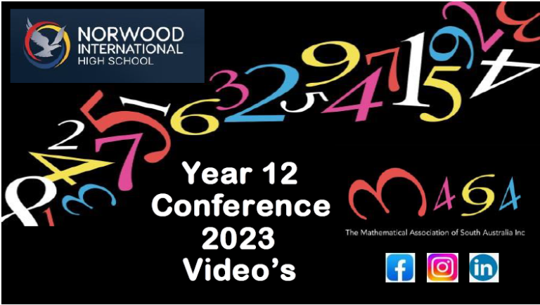 2023 MASA Year 12 Conference Resource Pack | Videos | Booklets and Solutions | all 4 2022 Stage 2 Exam discussions [Electronic Resources]
